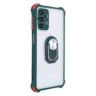 For Samsung Galaxy A32 5G / M32 5G ENKAY TPU + Frosted PC Phone Case with Holder(Dark Green) - 1