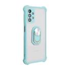 For Samsung Galaxy A32 5G / M32 5G ENKAY TPU + Frosted PC Phone Case with Holder(Light Green) - 1