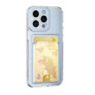 For iPhone 13 Pro Max Card Bag Shockproof Transparent Phone Case - 1