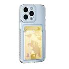 For iPhone 13 Pro Card Bag Shockproof Transparent Phone Case  - 1