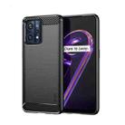 For OPPO Realme 9 Pro+ MOFI Gentleness Brushed Carbon Fiber Soft TPU Case(Black) - 1