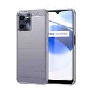 For OPPO Realme C35 MOFI Gentleness Brushed Carbon Fiber Soft TPU Case(Gray) - 1