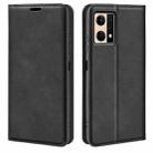 For OPPO Reno7 4G / F21 Pro 4G Retro-skin Magnetic Suction Leather Phone Case(Black) - 1