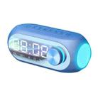 AEC S8 Alarm Clock Bluetooth Speakers with LED Light Support TF / FM(Blue) - 1