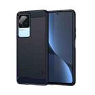 For Xiaomi Redmi K40S MOFI Gentleness Brushed Carbon Fiber Soft TPU Case(Blue) - 1