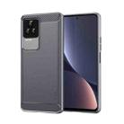 For Xiaomi Redmi K50 / K50 Pro MOFI Gentleness Brushed Carbon Fiber Soft TPU Case(Gray) - 1