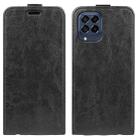 For Samsung Galaxy M33 R64 Texture Vertical Flip Leather Phone Case(Black) - 1