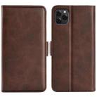 For Blackview A95 Dual-side Magnetic Buckle Leather Phone Case(Brown) - 1