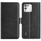 For Blackview A55 Pro Dual-side Magnetic Buckle Leather Phone Case(Black) - 1