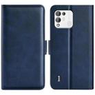 For Blackview A55 Pro Dual-side Magnetic Buckle Leather Phone Case(Dark Blue) - 1