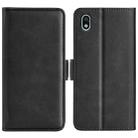 For Sony Xperia Ace III Dual-side Magnetic Buckle Leather Phone Case(Black) - 1