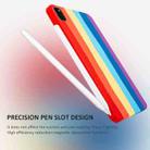 Liquid Silicone Magnetic Pen Function Tablet Case For iPad Pro 12.9 2018 / 2020 / 2021(Rainbow) - 6