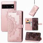 For Google Pixel 7 5G Mandala Flower Embossed Leather Phone Case(Rose Gold) - 1