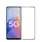 For OPPO A96 PINWUYO 9H 3D Curved Full Screen Explosion-proof Tempered Glass Film(Black) - 1