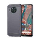 For Nokia X100 MOFI Gentleness Series Brushed Texture Carbon Fiber TPU Phone Case(Gray) - 1
