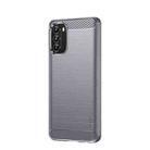 For Motorola Moto G 5G 2022 MOFI Gentleness Series Brushed Texture Carbon Fiber TPU Phone Case(Gray) - 1