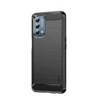 For Oneplus Nord N200 5G MOFI Gentleness Series Brushed Texture Carbon Fiber Soft TPU Phone Case(Black) - 1