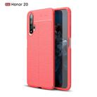 Litchi Texture TPU Shockproof Case for Huawei Honor 20(Red) - 1