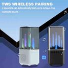 TU102 RGB Colorful Lighting Wireless Bluetooth Speaker Support FM / TF Card(White) - 7