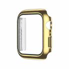 Electroplating Monochrome PC+Tempered Film Watch Case For Apple Watch Series 9 / 8 / 7 41mm(Gold) - 1