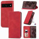 For Google Pixel 7 Pro 5G Retro Skin Feel Magnetic Leather Phone Case(Red) - 1