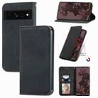 For Google Pixel 7 5G Retro Skin Feel Magnetic Leather Phone Case(Black) - 1