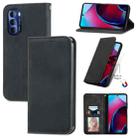 For Motorola Moto G Stylus 5G 2022 Retro Skin Feel Magnetic Leather Phone Case(Black) - 1