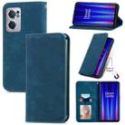 For OnePlus Nord CE 2 5G Retro Skin Feel Magnetic Leather Phone Case(Blue) - 1