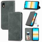 For Sony Xperia Ace III Retro Skin Feel Magnetic Leather Phone Case(Grey) - 1