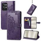 For OPPO Realme GT2 Pro Mandala Flower Embossed Leather Phone Case(Purple) - 1