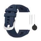 For Garmin instinct 2S 20mm Silicone Solid Color Watch Band(Navy Blue) - 1