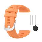 For Garmin instinct 2S 20mm Silicone Solid Color Watch Band(Orange) - 1