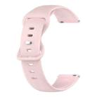 For Garmin Move Luxe 20mm Solid Color Silicone Watch Band(Pink) - 1