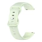 For Garmin Move Sport 20mm Solid Color Silicone Watch Band(Green) - 1