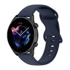 For Xiaomi Watch S1 22mm Solid Color Silicone Watch Band(Navy Blue) - 1