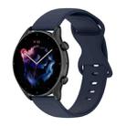 For Xiaomi Mi Watch sport 22mm Solid Color Silicone Watch Band(Navy Blue) - 1