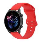 For Xiaomi Haylou RT LS05S 22mm Solid Color Silicone Watch Band(Red) - 1