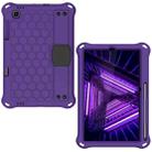 For Lenovo X306 / X606 / K10 Honeycomb EVA + PC Shockproof Tablet Case with Strap(Purple+Black) - 1