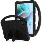 For Motorola Moto Tab G70 EVA Shockproof Tablet Case with Holder(Black) - 1