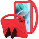 For Motorola Moto Tab G70 EVA Shockproof Tablet Case with Holder(Red) - 1