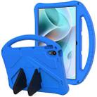 For Motorola Moto Tab G70 EVA Shockproof Tablet Case with Holder(Blue) - 1