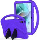 For Motorola Moto Tab G70 EVA Shockproof Tablet Case with Holder(Purple) - 1