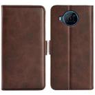 For Nokia X100 Dual-side Magnetic Buckle Leather Phone Case(Brown) - 1