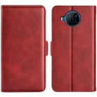 For Nokia X100 Dual-side Magnetic Buckle Leather Phone Case(Red) - 1