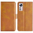 For Xiaomi 12 Lite Dual-side Magnetic Buckle Leather Phone Case(Yellow) - 1