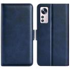 For Xiaomi 12 Lite Dual-side Magnetic Buckle Leather Phone Case(Dark Blue) - 1