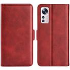 For Xiaomi 12 Lite Dual-side Magnetic Buckle Leather Phone Case(Red) - 1