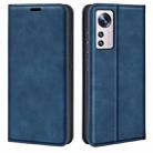 For Xiaomi 12 Lite Retro-skin Magnetic Suction Leather Phone Case(Dark Blue) - 1