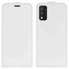 For TCL 30T R64 Texture Single Vertical Flip Leather Phone Case(White) - 1