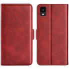 For TCL 30 Z Dual-side Magnetic Buckle Leather Phone Case(Red) - 1